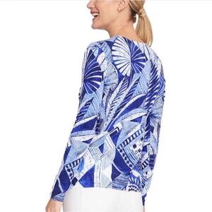 J. McLaughlin "Royal Palm" Lenny Sweater